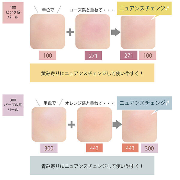  「ちふれ ちふれ パウダー チーク 300 パープル系パール 本体 (2.5g)」|チーク|