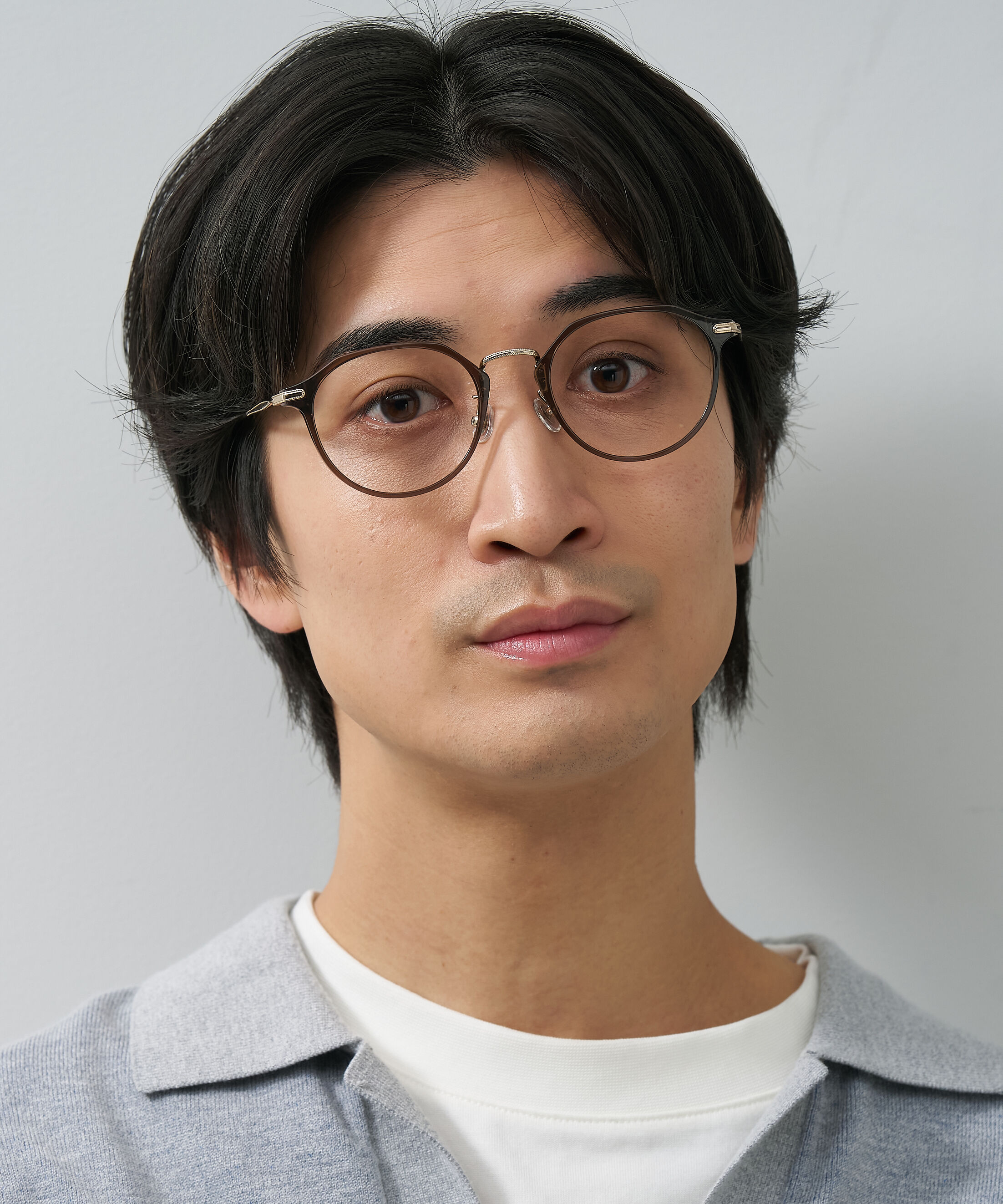  「ボストン型 軽量 メガネ｜ 軽量素材&times;チタン 大人可愛いメガネフレーム レンズ交換券付き」|メガネ|