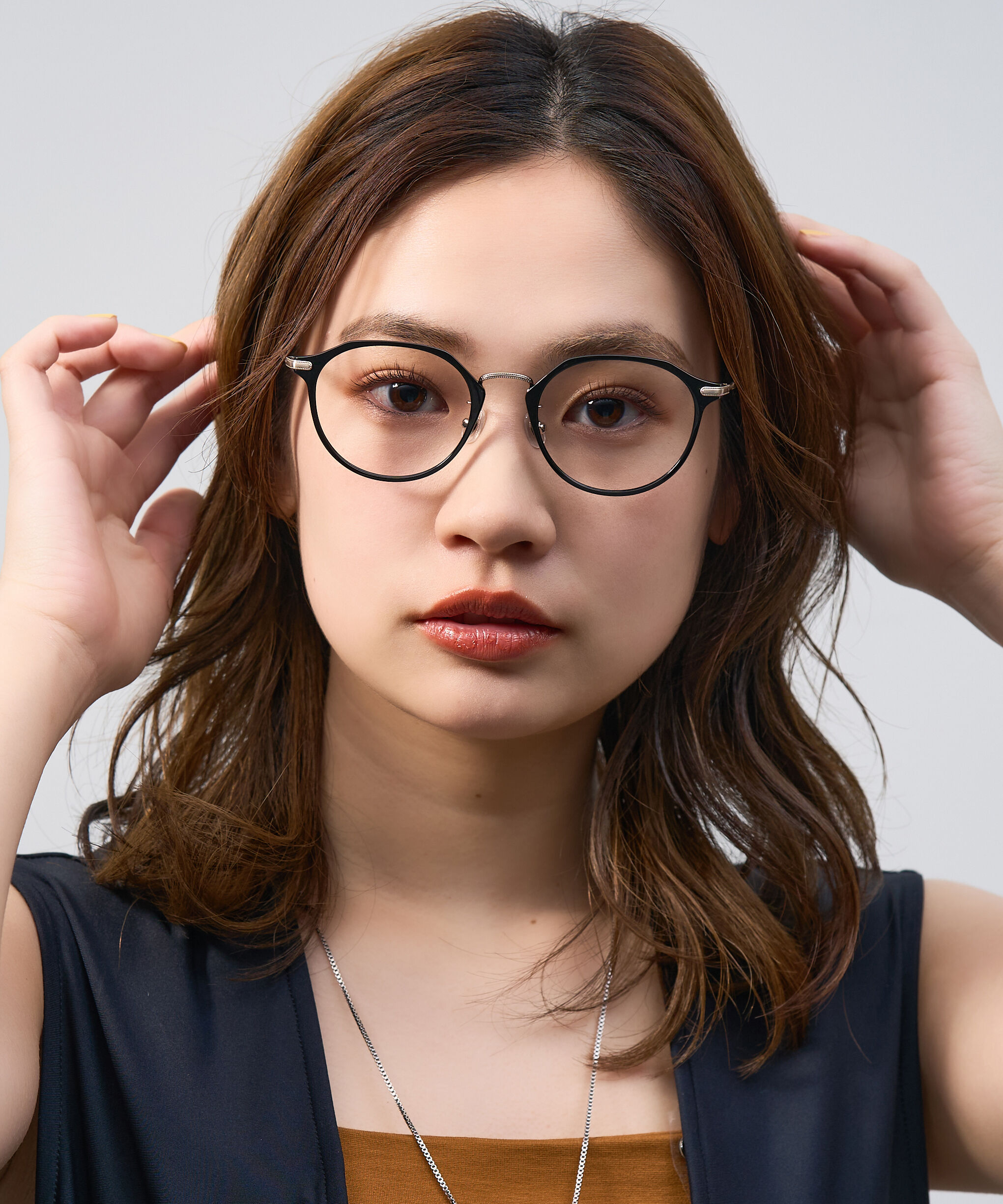  「ボストン型 軽量 メガネ｜ 軽量素材&times;チタン 大人可愛いメガネフレーム レンズ交換券付き」|メガネ|