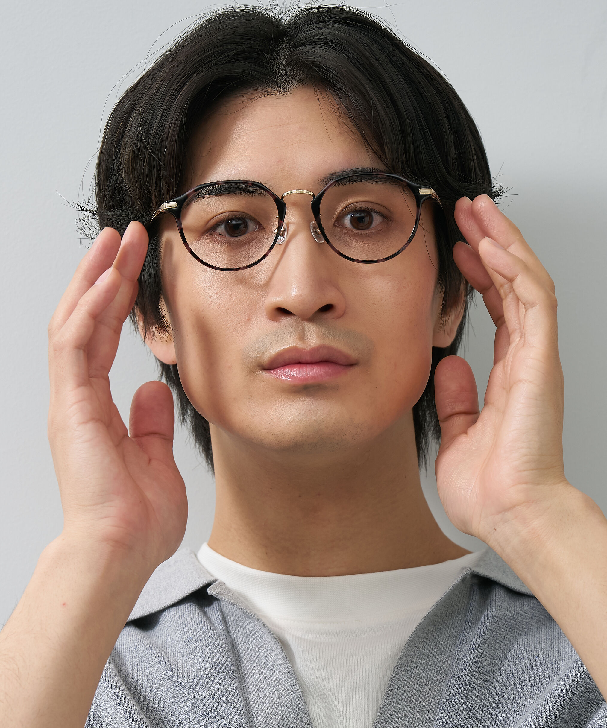  「ボストン型 軽量 メガネ｜ 軽量素材&times;チタン 大人可愛いメガネフレーム レンズ交換券付き」|メガネ|
