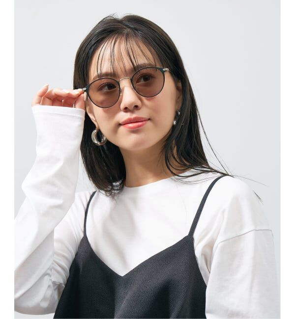  「ボストン型 サングラス｜UNITED ARROWS カラーレンズ UVカット 紫外線対策 ユナイテッドアローズ」|サングラス|ブラック系その他
