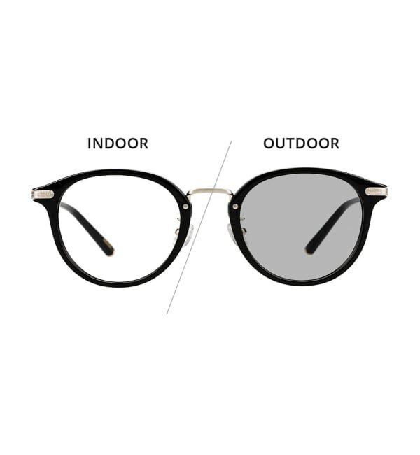  「ボストン型 調光サングラス｜UNITED ARROWS ﾚﾝｽﾞの色が変わる UVカット 紫外線対策 ユナイテッドアローズ」|サングラス|