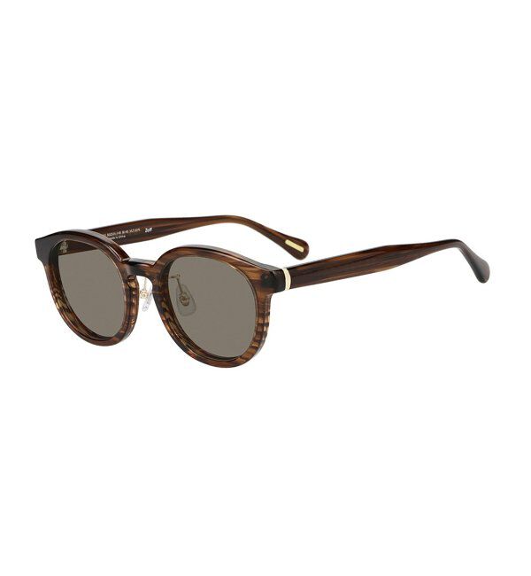  「Zoff｜UNITED ARROWS ボストン型｜サングラス ユナイテッドアローズ｜カラーレンズ｜黒縁 ｜UVカット」|サングラス|
