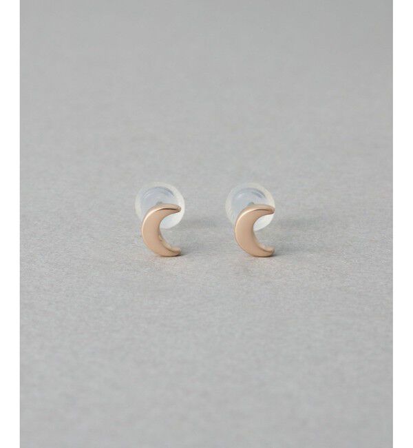 ete「ムーン ピアス」|ピアス|ピンクゴールド