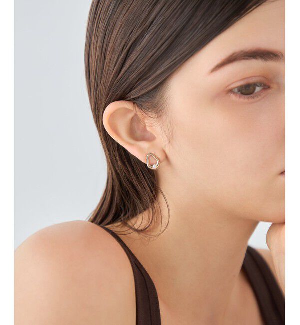 ete「[ONLINE Limited] パール ループイヤリング」|イヤリング|