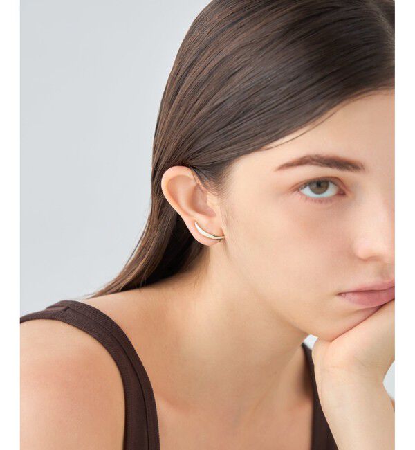 ete「[ONLINE Limited] クレセントムーン イヤークリップ R」|イヤーカフ|