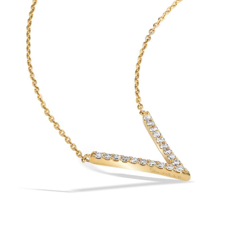 STAR JEWELRY「WISHBONE V NECKLACE」|ネックレス|