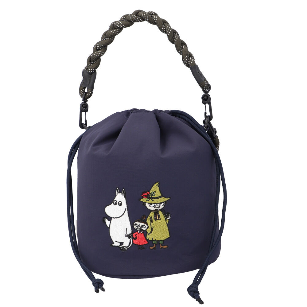 BACKYARD FAMILY「ムーミン ショルダーバッグ 通販 MOOMIN 巾着ショルダー ショルダーバック 巾着」|ショルダー・メッセンジャー|ブルー1