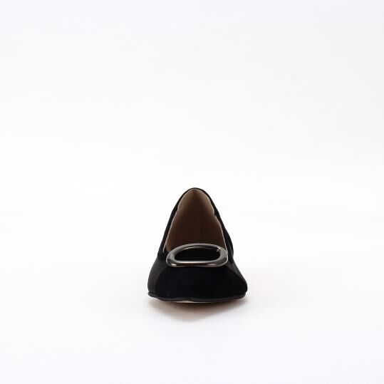 銀座かねまつ「NB260171OTHSUEBLK【本革】シアーメッシュパンプス」|パンプス|