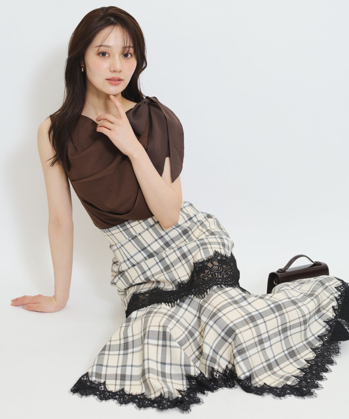 WILLSELECTION「リボンショルダードレープカットトップス」|Tシャツ・カットソー|