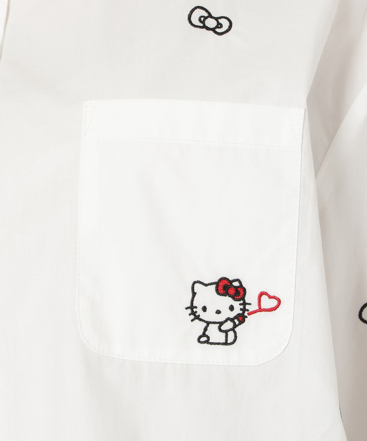 WILLSELECTION「WILLSELECTION&times;HELLO KITTY 刺繍クロップドシャツ」|シャツ・ブラウス|