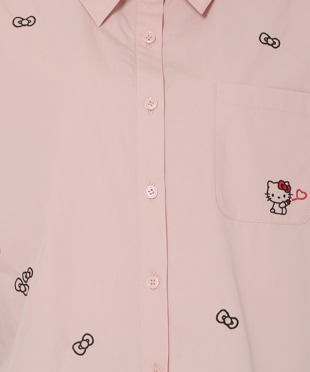 WILLSELECTION「WILLSELECTION&times;HELLO KITTY 刺繍クロップドシャツ」|シャツ・ブラウス|