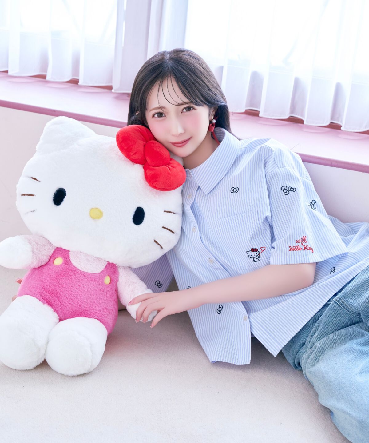 WILLSELECTION「WILLSELECTION&times;HELLO KITTY 刺繍クロップドシャツ」|シャツ・ブラウス|