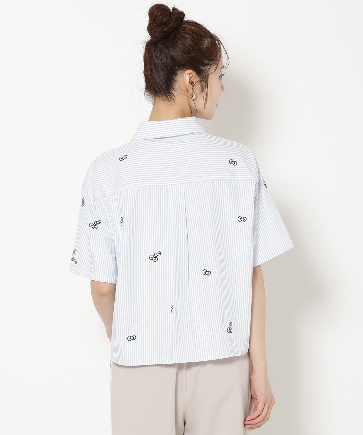 WILLSELECTION「WILLSELECTION&times;HELLO KITTY 刺繍クロップドシャツ」|シャツ・ブラウス|