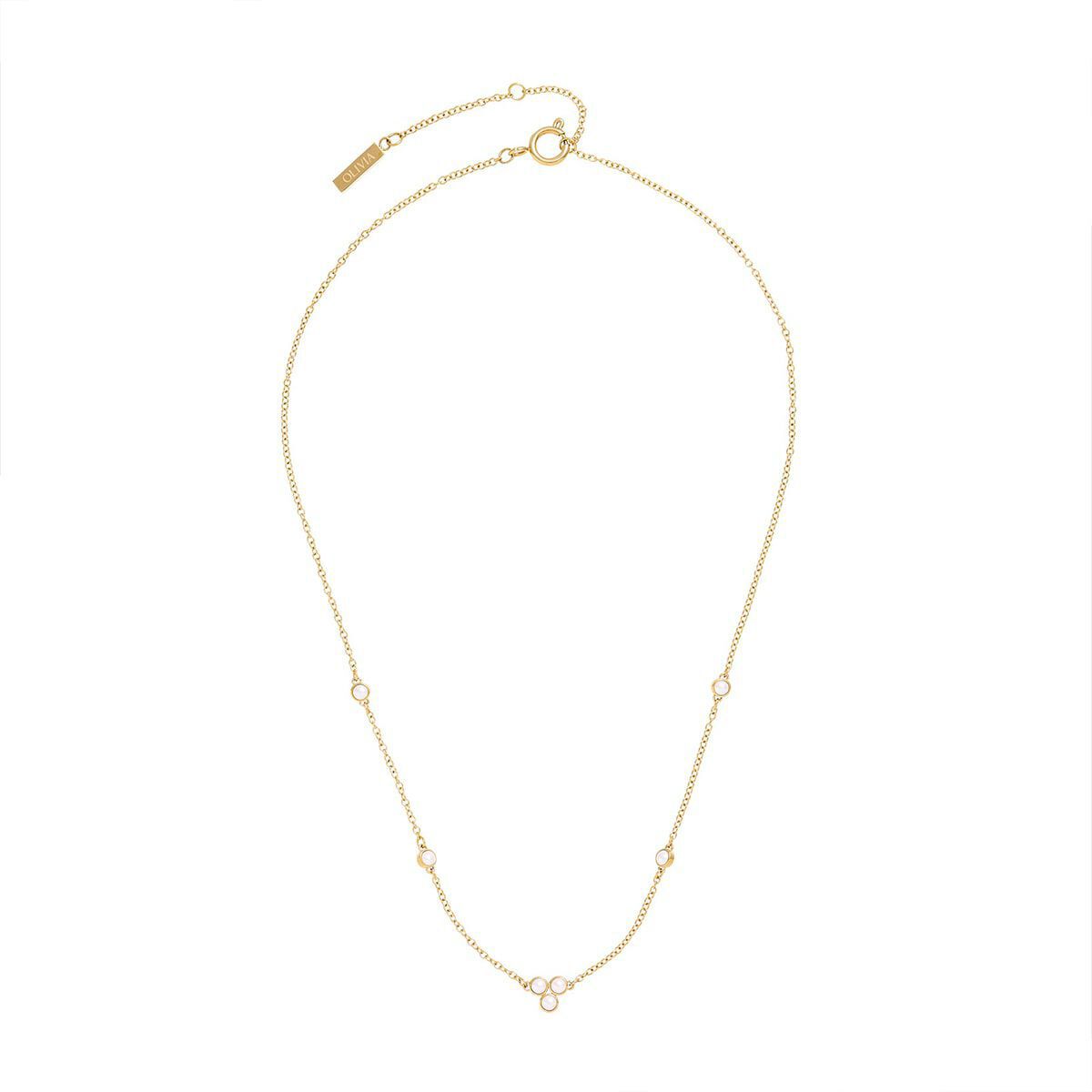 OLIVIA BURTON 「〈OLIVIA BURTON(ｵﾘﾋﾞｱﾊﾞｰﾄﾝ)ｸﾗｼｯｸ ﾊﾟｰﾙ ｸﾗｽﾀｰ ｺﾞｰﾙﾄﾞﾈｯｸﾚｽ」|ネックレス|