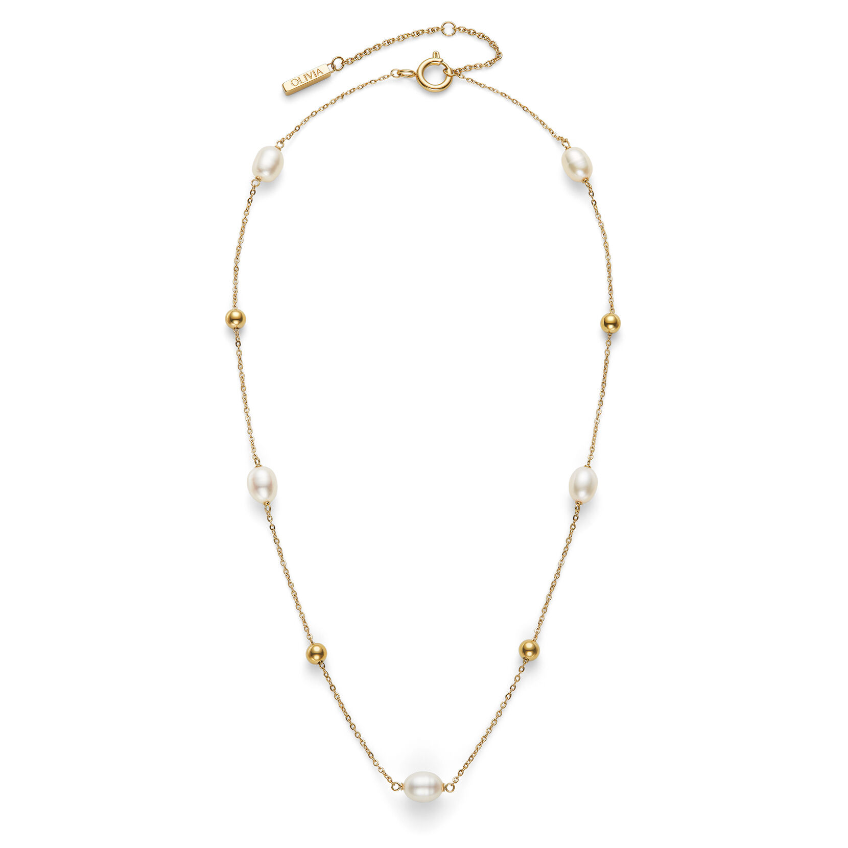 OLIVIA BURTON 「〈OLIVIA BURTON(ｵﾘﾋﾞｱﾊﾞｰﾄﾝ)〉ﾄﾚﾝﾄﾞ ﾊﾞｲｻﾞｼｰ ﾊﾟｰﾙ ﾋﾞｰｽﾞ ｺﾞｰﾙﾄﾞﾈｯｸﾚｽ 」|ネックレス|