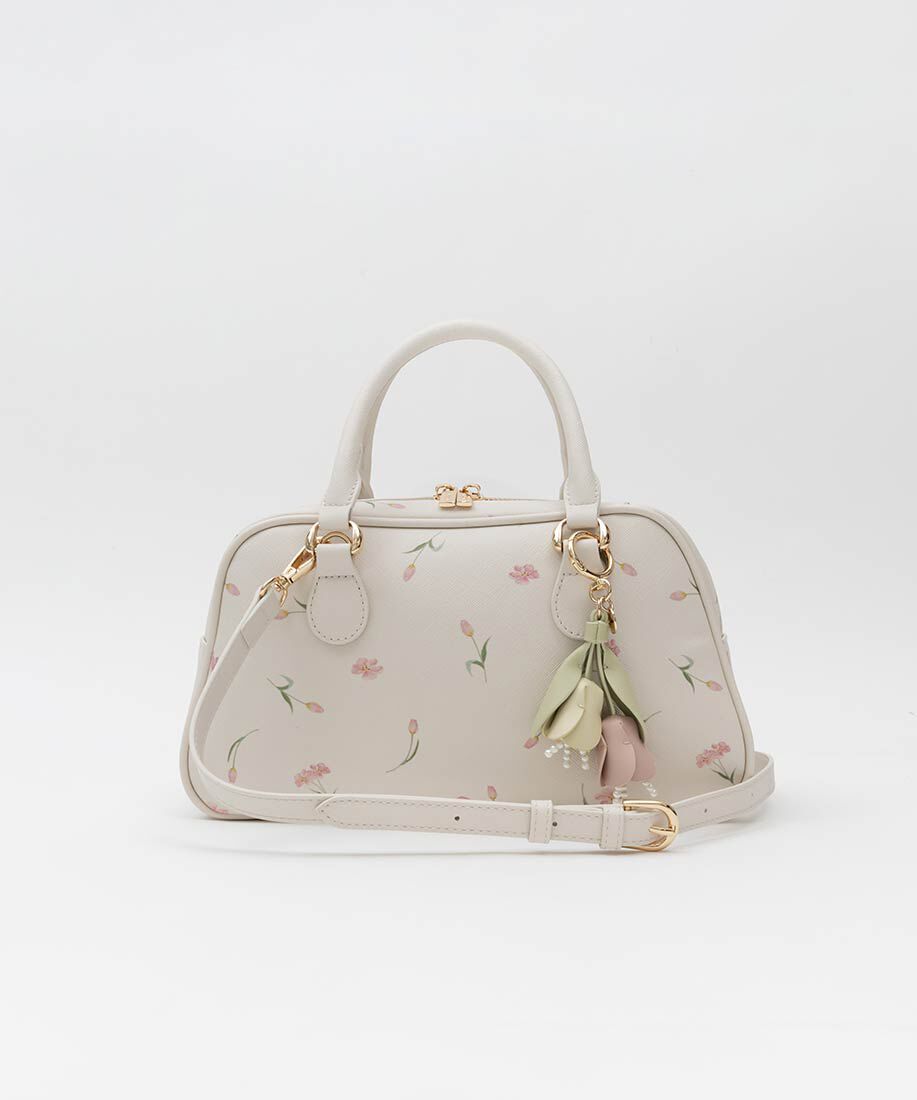  「【Tulip Collection】2WAY チューリップ柄ハンドバッグ」|ハンドバッグ|
