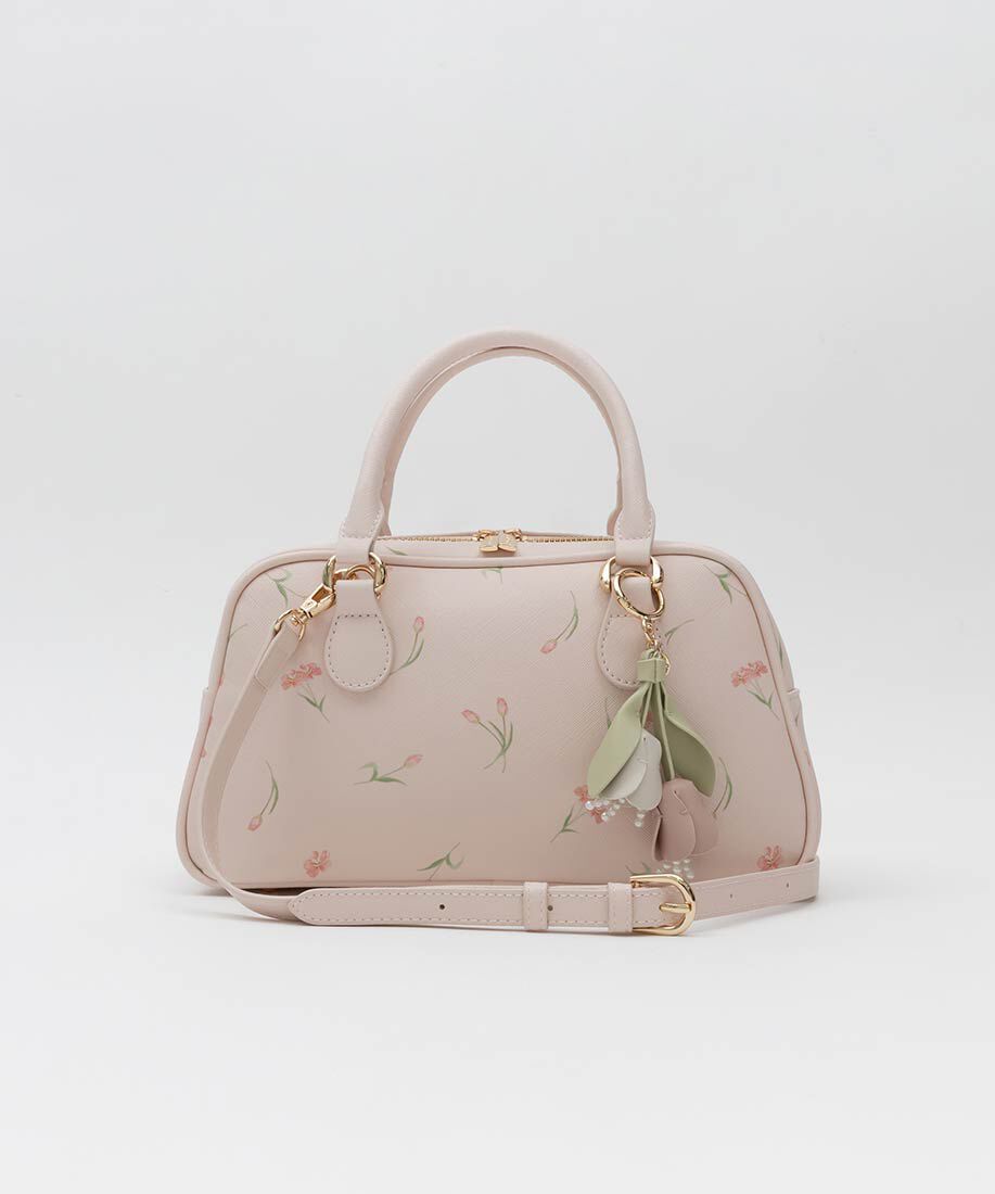  「【Tulip Collection】2WAY チューリップ柄ハンドバッグ」|ハンドバッグ|