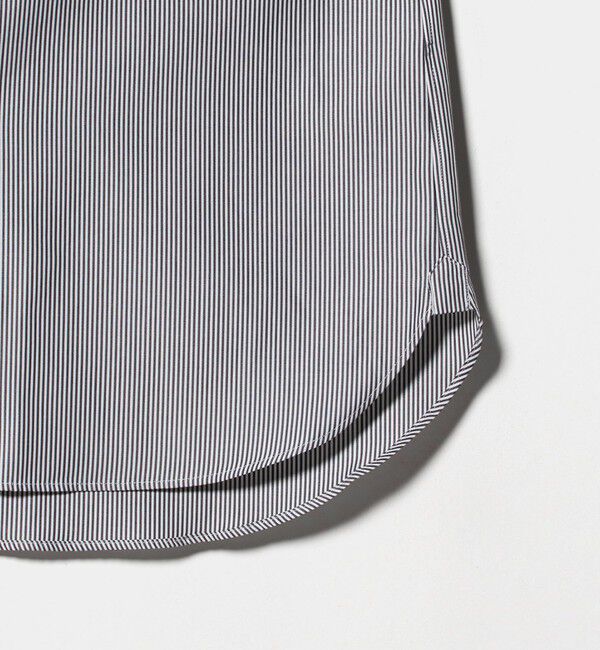 UNITED ARROWS「THOMAS MASON/トーマスメイソン ブラック ストライプ セミワイドカラー シャツ」|シャツ・ブラウス|
