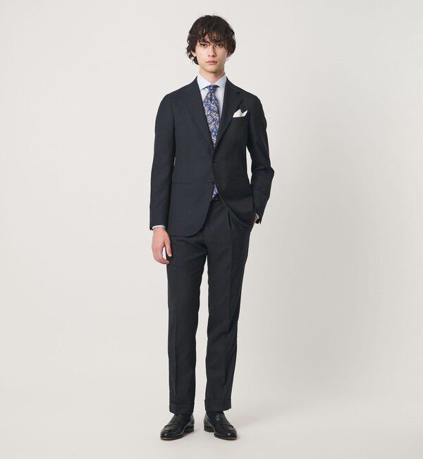 UNITED ARROWS「ファンシーウィーブ シングル 3ボタン スーツ  LIGHT S-MODEL」|スーツ|NAVY