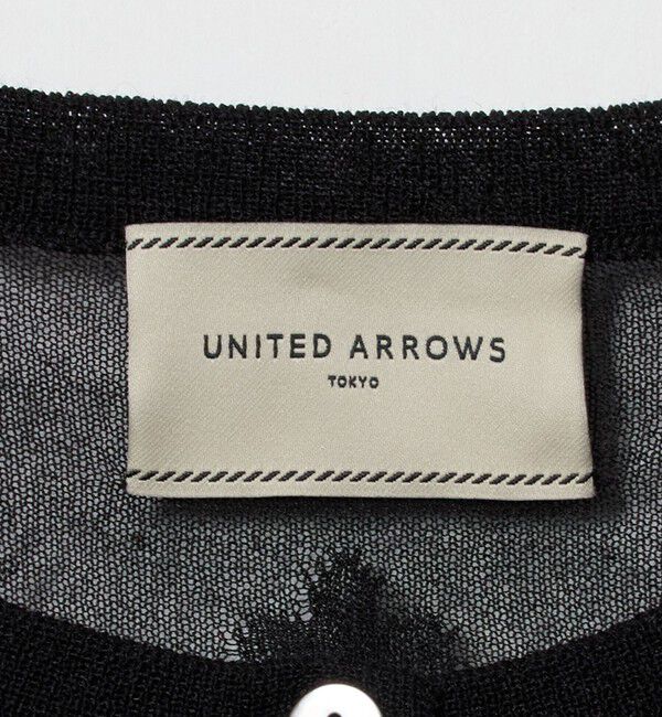 UNITED ARROWS「シアー フラワー カーディガン ‐ウォッシャブル‐」|カーディガン|