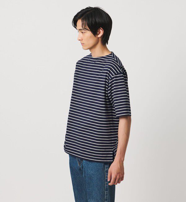 UNITED ARROWS「ジャガード ボーダー バスクシャツ」|Tシャツ・カットソー|