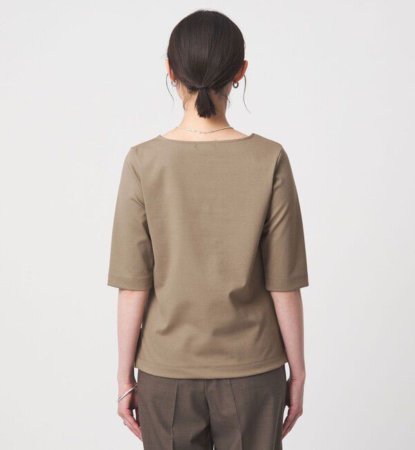 UNITED ARROWS green label relaxing「ボートネック ポンチ プルオーバー カットソー 接触冷感 UVカット」|Tシャツ・カットソー|