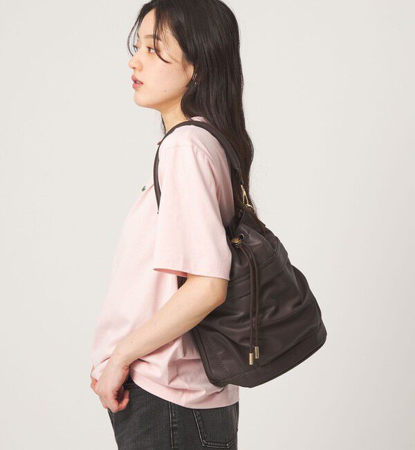 UNITED ARROWS green label relaxing「【WEB限定】＜PARTE＞ポケットドロスト バッグ  はっ水」|ショルダー・メッセンジャー|MD.BROWN