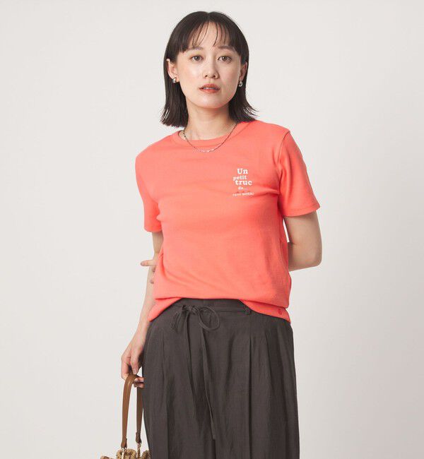 UNITED ARROWS green label relaxing「【別注】＜PETIT BATEAU＞ショートスリーブ プリント Tシャツ」|Tシャツ・カットソー|ORANGE