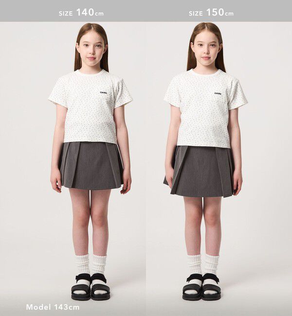 UNITED ARROWS green label relaxing「【COOL CHIC GIRLS STYLE】小花柄 Tシャツ / キッズ  120cm-160cm」|Tシャツ・カットソー|