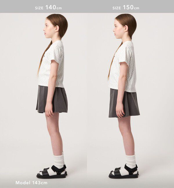 UNITED ARROWS green label relaxing「【COOL CHIC GIRLS STYLE】小花柄 Tシャツ / キッズ  120cm-160cm」|Tシャツ・カットソー|