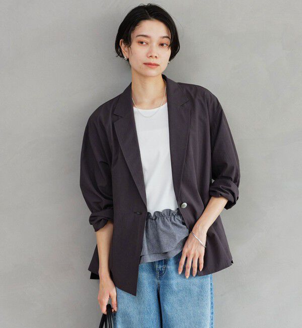 UNITED ARROWS green label relaxing「［size SHORTあり］Breeze Cool ライト ジャケット 吸水速乾 通気性 UVカット」|テーラードジャケット|