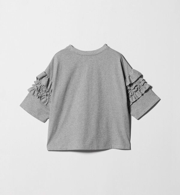 UNITED ARROWS green label relaxing「【WEB限定】＜at ease＞袖フリル  ショートスリーブ カットソー」|Tシャツ・カットソー|