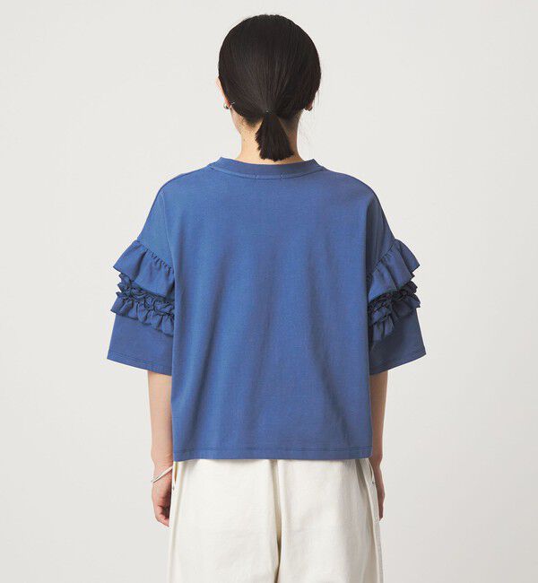 UNITED ARROWS green label relaxing「【WEB限定】＜at ease＞袖フリル  ショートスリーブ カットソー」|Tシャツ・カットソー|