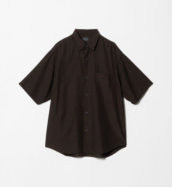 UNITED ARROWS green label relaxing「シアー ギンガムチェック ジャストルーズ 半袖 シャツ」|シャツ・ブラウス|