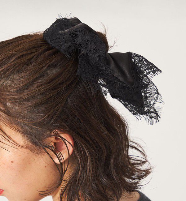 UNITED ARROWS green label relaxing「レース スクエア シュシュ」|ヘアゴム・シュシュ|