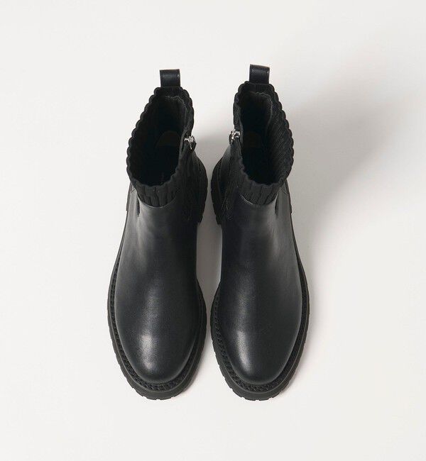 UNITED ARROWS green label relaxing「ストレッチ ショートブーツ / サイドゴア / 撥水」|ロングブーツ|