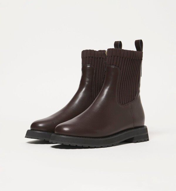 UNITED ARROWS green label relaxing「ストレッチ ショートブーツ / サイドゴア / 撥水」|ロングブーツ|