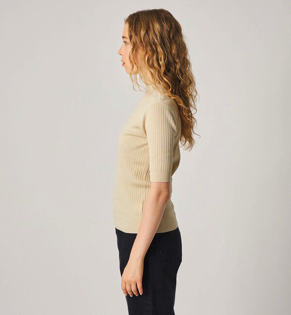 STEVEN ALAN「＜Steven Alan＞ボトルネック ハーフスリーブ ニット」|ニット・セーター|