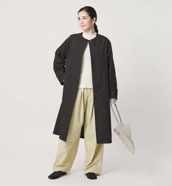 BEAUTY&YOUTH UNITED ARROWS「【WEB限定】コットンナイロン ツイルノーカラーコート」|ノーカラーコート|