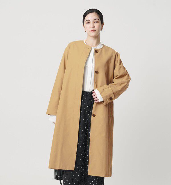 BEAUTY&YOUTH UNITED ARROWS「【WEB限定】コットンナイロン ツイルノーカラーコート」|ノーカラーコート|