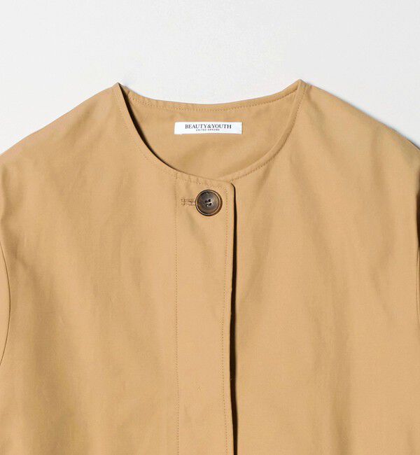 BEAUTY&YOUTH UNITED ARROWS「【WEB限定】コットンナイロン ツイルノーカラーコート」|ノーカラーコート|
