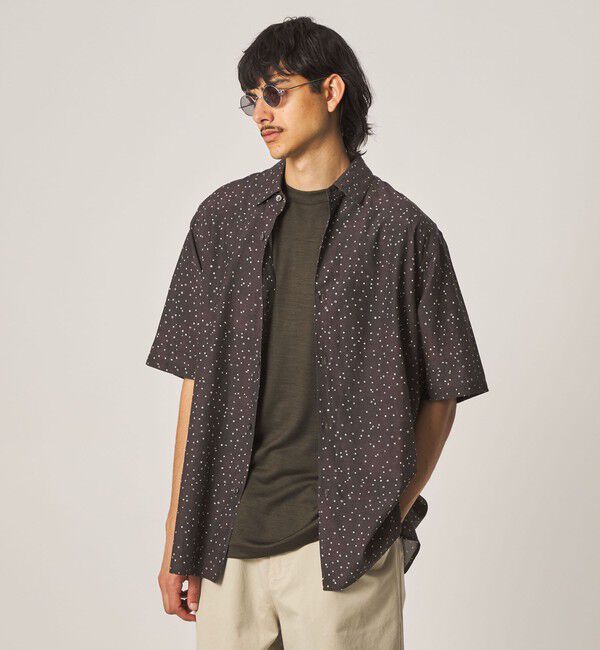 STEVEN ALAN「＜Steven Alan＞ プリント レギュラーカラー ショートスリーブ シャツ BOX」|シャツ・ブラウス|
