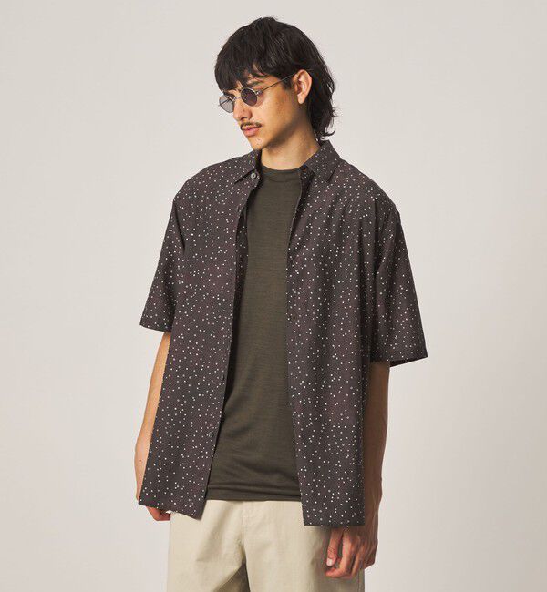 STEVEN ALAN「＜Steven Alan＞ プリント レギュラーカラー ショートスリーブ シャツ BOX」|シャツ・ブラウス|