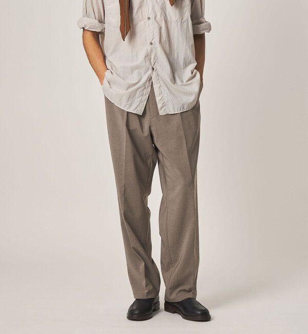 STEVEN ALAN「＜Steven Alan＞ RENURMY アウト ワンプリーツ スラックス」|スラックス|