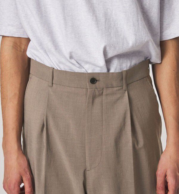 STEVEN ALAN「＜Steven Alan＞ RENURMY アウト ワンプリーツ スラックス」|スラックス|