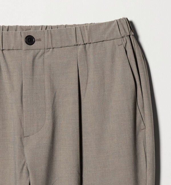 BEAUTY&YOUTH UNITED ARROWS「クールタッチ TR 1プリーツ イージーパンツ NO.5 ストレッチ 接触冷感」|チノ|