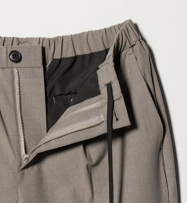 BEAUTY&YOUTH UNITED ARROWS「クールタッチ TR 1プリーツ イージーパンツ NO.5 ストレッチ 接触冷感」|チノ|