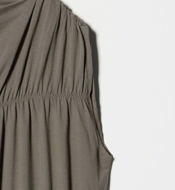 BEAUTY&YOUTH UNITED ARROWS「【WEB限定 Wardrobe DAILY MINIMAL】シャーリング ノースリーブトップス」|Tシャツ・カットソー|