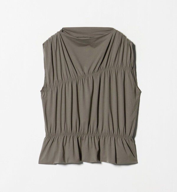 BEAUTY&YOUTH UNITED ARROWS「【WEB限定 Wardrobe DAILY MINIMAL】シャーリング ノースリーブトップス」|Tシャツ・カットソー|